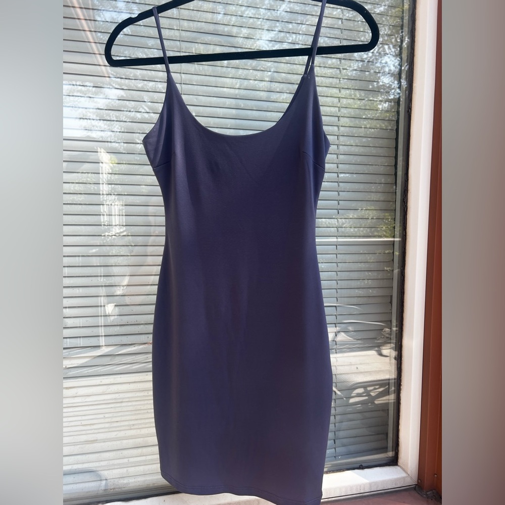 M Boutique Elegant Purple Grey Slip Dress